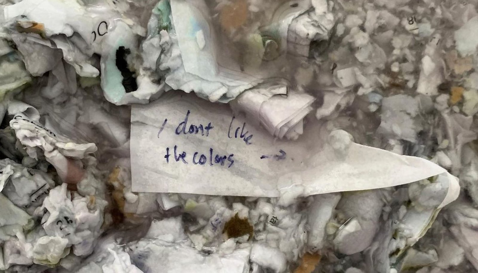 We are recycling our waste.