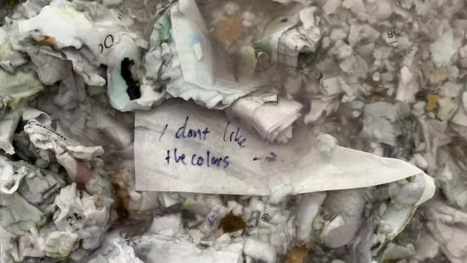 We are recycling our waste.